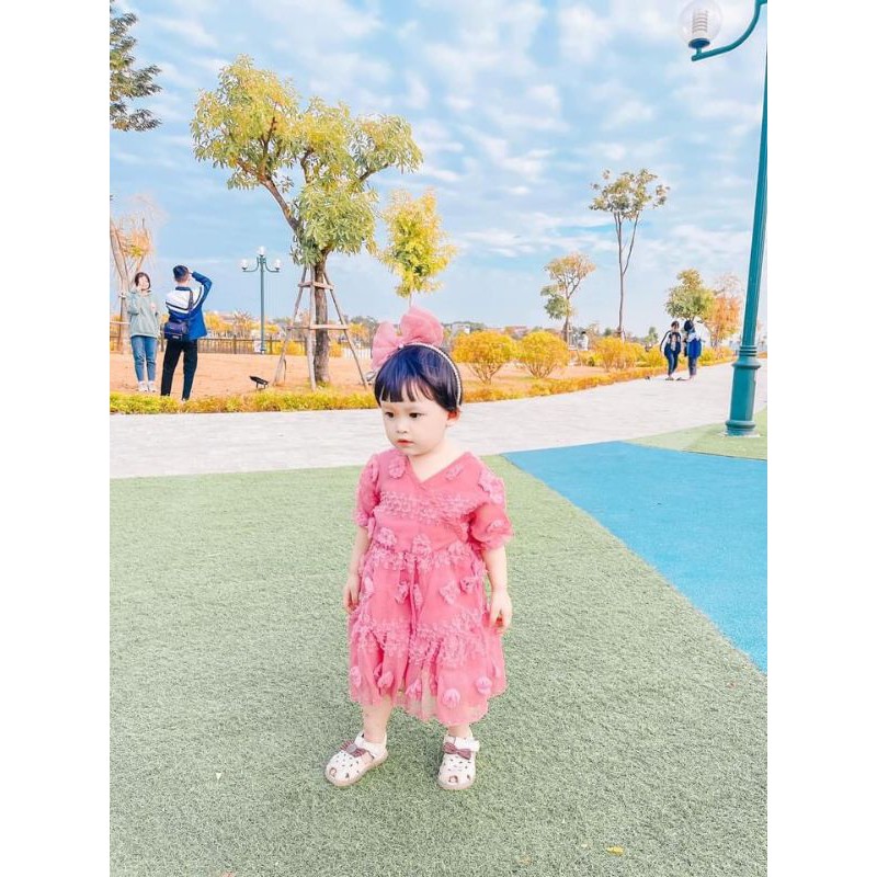 Váy hoa nổi cho bé gái MẪU HOT HÈ 2020