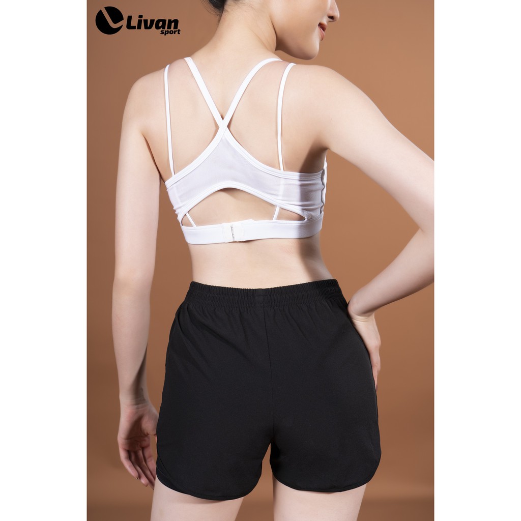 Áo Bra Thể Thao Livan Sport Phối Lưới In Thân Trước