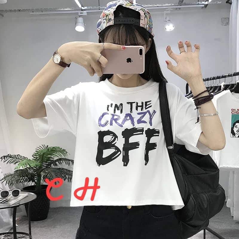 [FREESHIP ĐƠN TỪ 50K] Áo croptop BFF cộc tay CHU1802