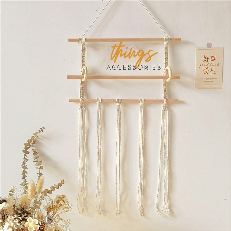 Móc treo băng đô dây buộc tóc scrunchies THINGS kệ móc dây để phụ kiện kẹp bờm cài tóc cho bé gái phong cách hàn quốc