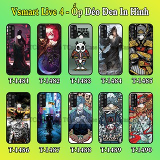 Ốp lưng Vsmart Live 4 dẻo đen in hình Samurai X
