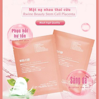 [Hàng Chuẩn]Mặt Nạ Nhau Thai Cừu ,Mặt Nạ Tế Bào Gốc - Mask Cuống Rốn Nhật Bản Rwine Beauty