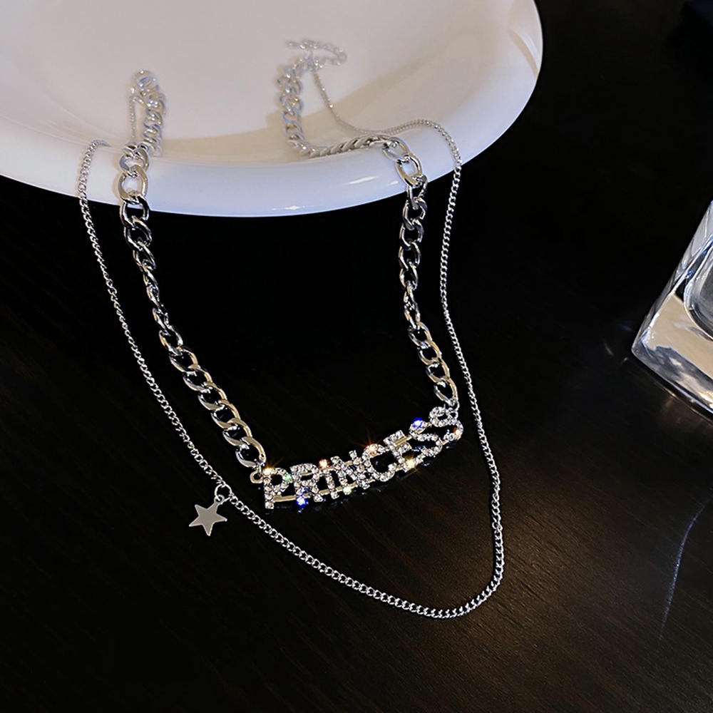 Vòng cổ Hai Lớp Họa Tiết Chữ Đơn Giản Thời Trang Dành Cho Nữ Yanqueens  Quà tặng trang sức