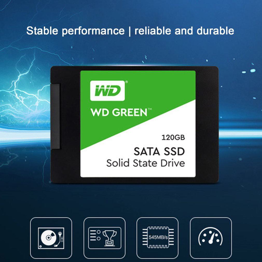 Ổ cứng SSD WD 240GB 120Gb 2.5 Inch Iii 3d Rom màu xanh lá chuyên dụng | BigBuy360 - bigbuy360.vn