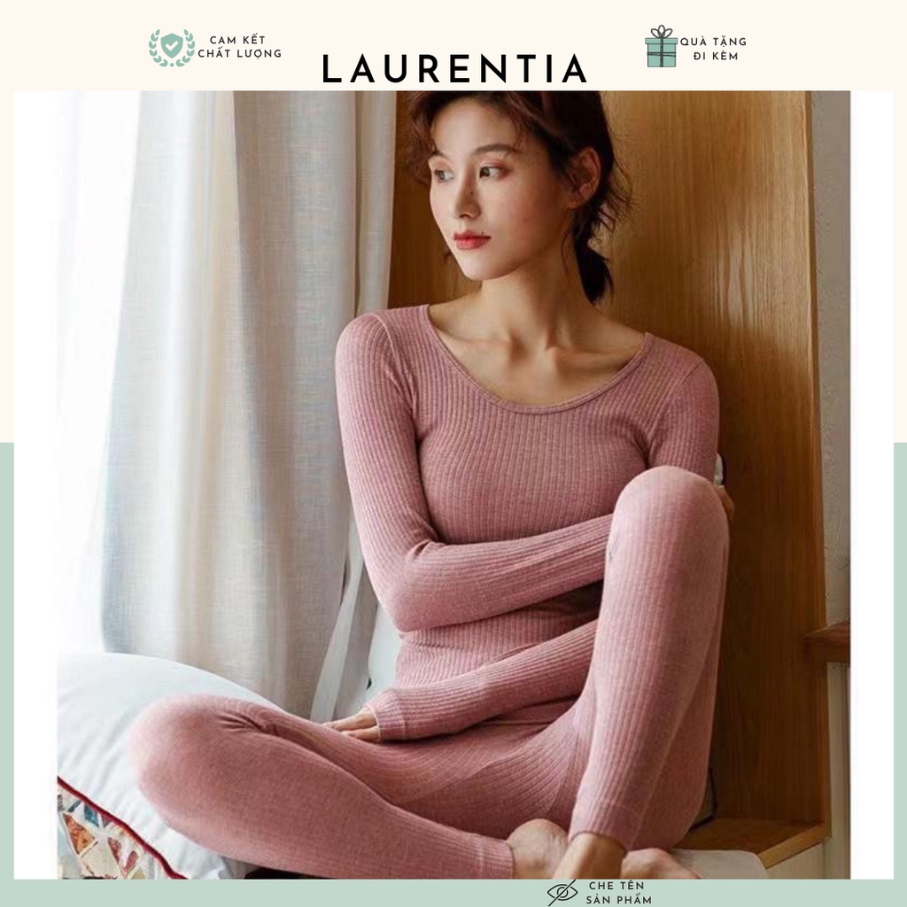 Bộ đồ ngủ giữ nhiệt, bộ len tăm thu đông nữ, bộ ngủ ở nhà siêu ấm áp, co giãn 4 chiều BN104