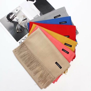 Khăn Choàng Cổ Cashmere Chất Len Mỏng Dệt Mịn