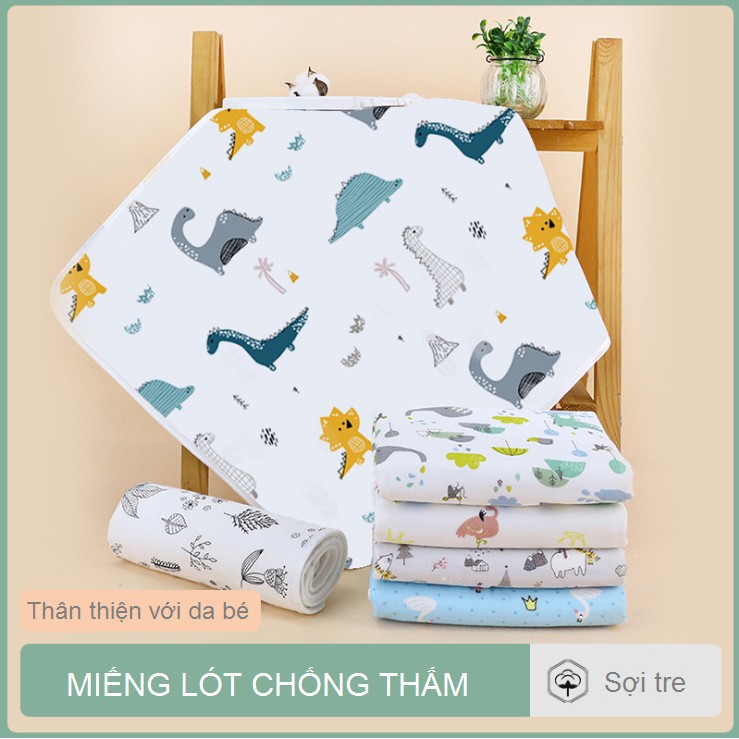 LÓT CHỐNG THẤM SỢI TRE AN TOÀN CHO BÉ 50X70 CM