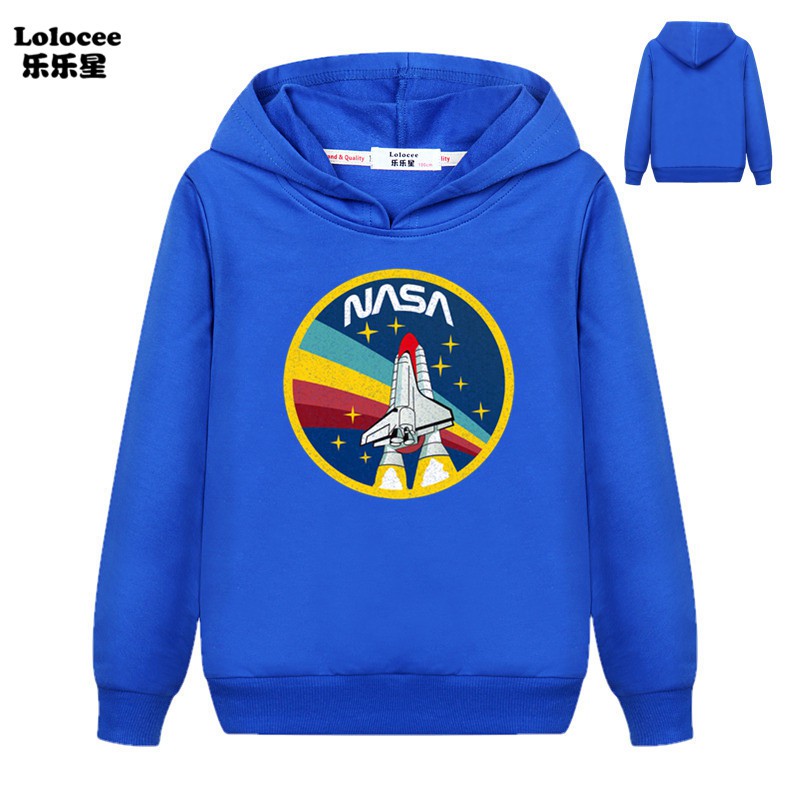 NASA Áo Hoodies Có Nón Dài Tay Thời Trang Nam