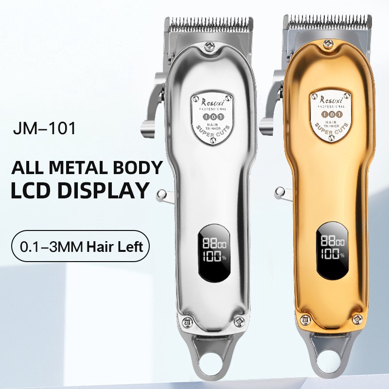 Tông Đơ Cắt Tóc Màu Vàng Màn Hình LCD Chất Lượng Cao