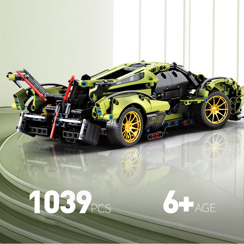 Đồ Chơi Lắp Ráp Kiểu Lego Mô Hình Siêu Xe Lamborghini V12 Vision GT SY8553 Điều Khiển Từ Xa RC Với 1039 PCS Tỉ Lệ 1:14