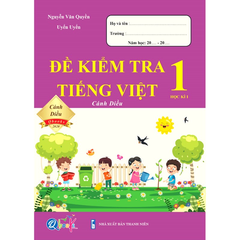 Sách - Đề Kiểm Tra Toán và Tiếng Việt Lớp 1 - Cánh Diều - Học Kì 1