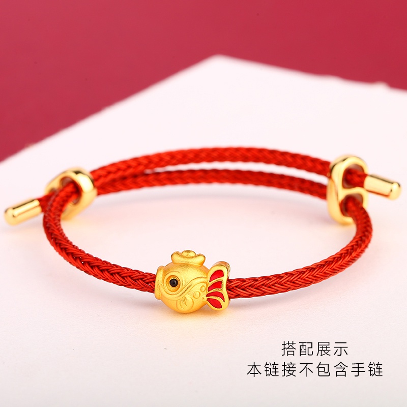 Vòng Tay Chuỗi Hạt Tráng Men Nhiều Màu Sắc Xâu Chuỗi Hình Cá Và Nụ Hôn Cá diy