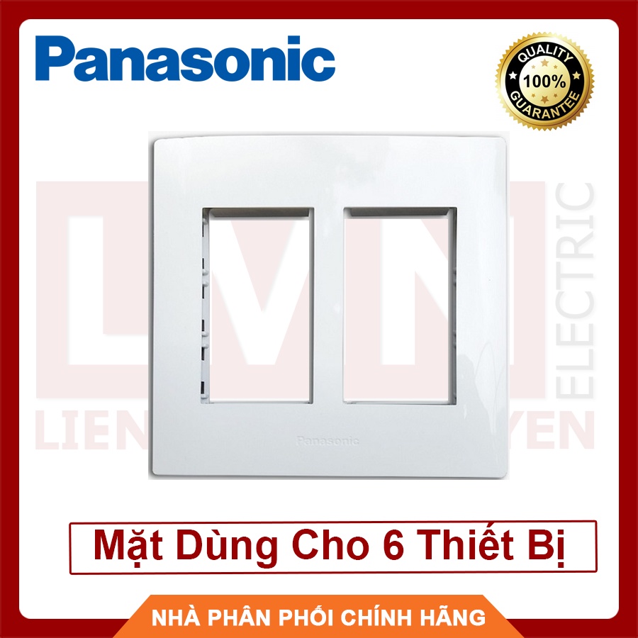 PANASONIC Mặt Dùng Cho 6 Thiết Bị WEV68060SW WIDE - Hàng Chất Lượng - BH 12 Tháng