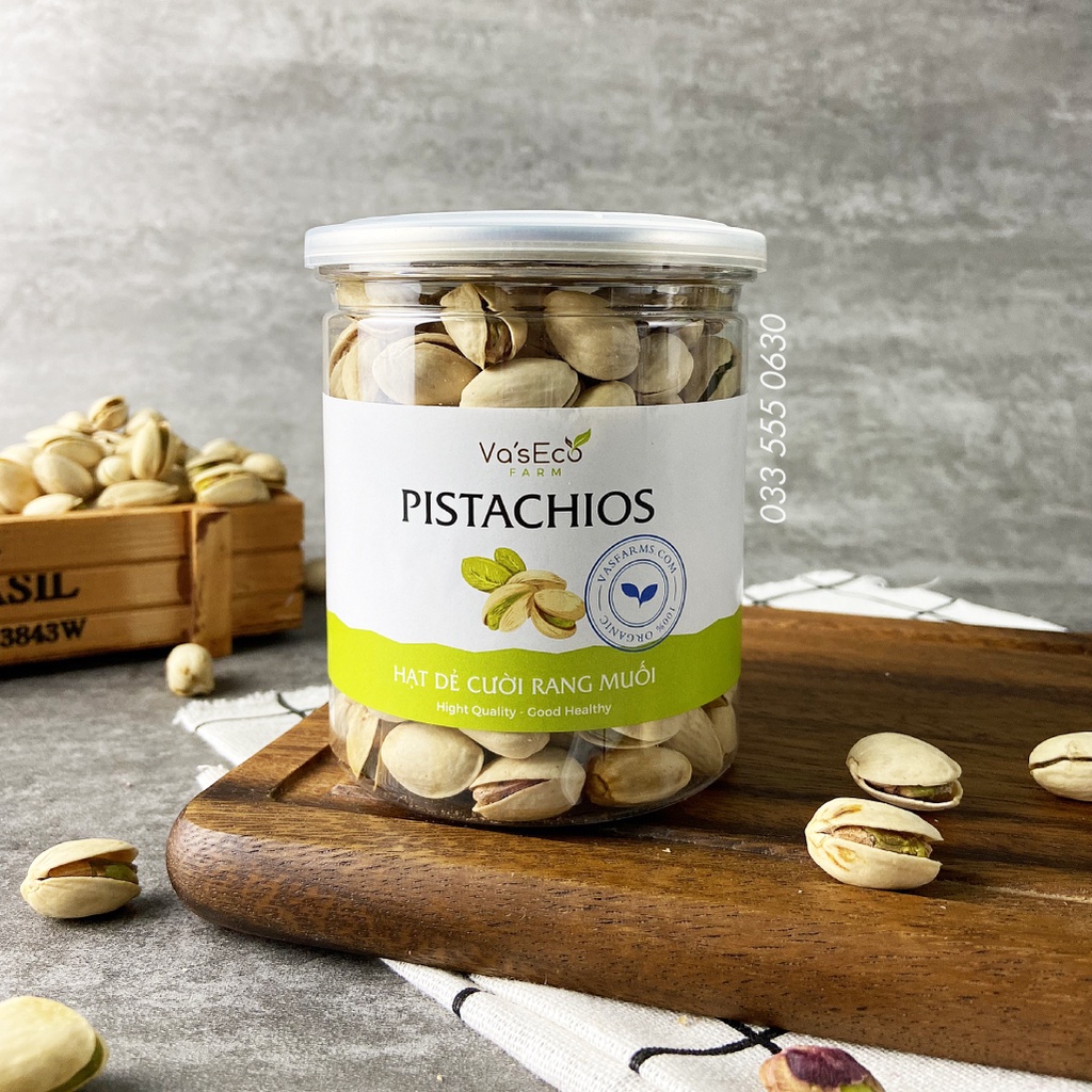 Hạt dẻ cười rang muối không tẩy trắng vỏ Va'sEco Farm