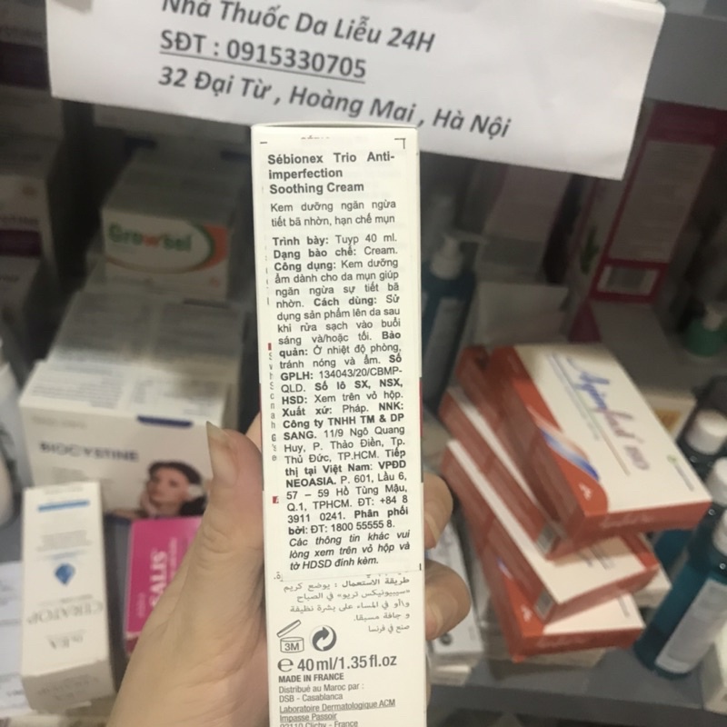 KEM NGỪA MỤN ACM SEBIONEX TRIO CREAM 40ML
