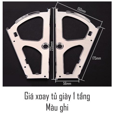 Phụ kiện tủ giày/ giá xoay tủ giày 3 ngăn-2 ngăn- 1 ngăn