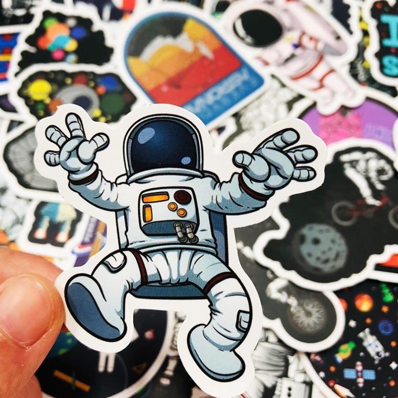[STICKER 1K] SET 50 STICKER VŨ TRỤ SIÊU CHẤT DÁN TRANG TRÍ ĐT LAPTOP VALI TƯỜNG TỦ KỆ MŨ BẢO HIỂM XE MÁY NOTEBOOK