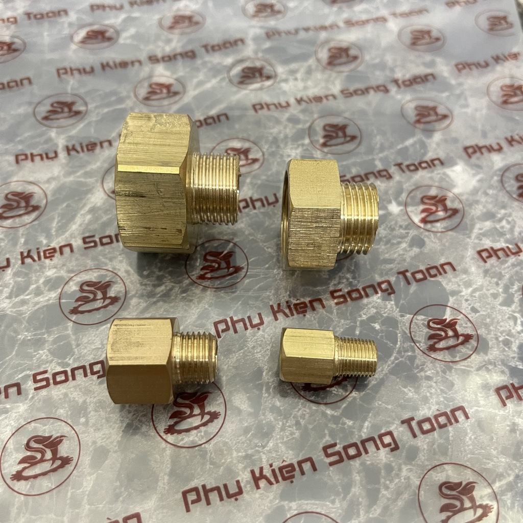 [LƠ NỐI REN] Khớp nối ren trong ren ngoài dân dụng BSP - Bằng đồng Brass Adaptor female to male Sơ mi cả rá ngược