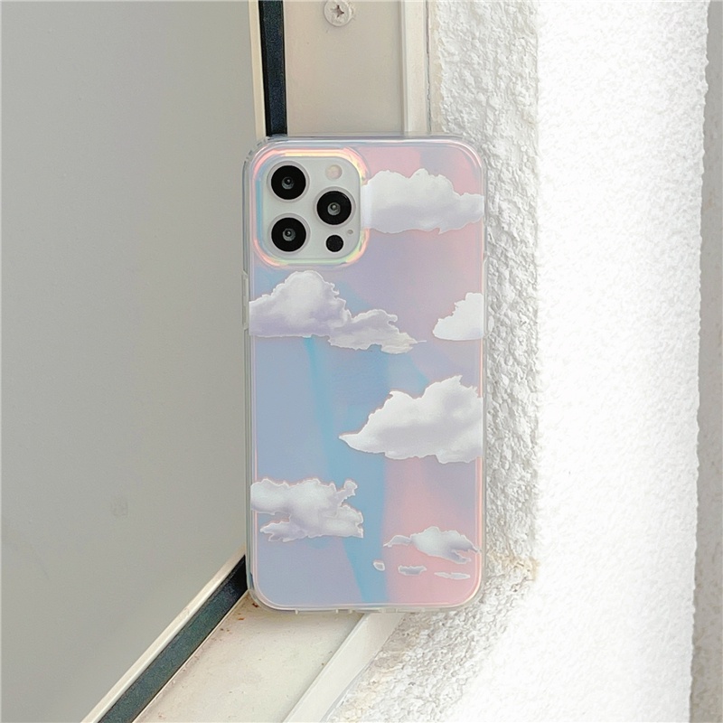 Ốp Điện Thoại Cứng Trong Suốt Hiệu Ứng Màu Cầu Vồng Cho Iphone 14 Pro Max 13 Pro Max 13 11 12 Pro Max Xs Max Xr X 7 + I8 Plus Se 2020