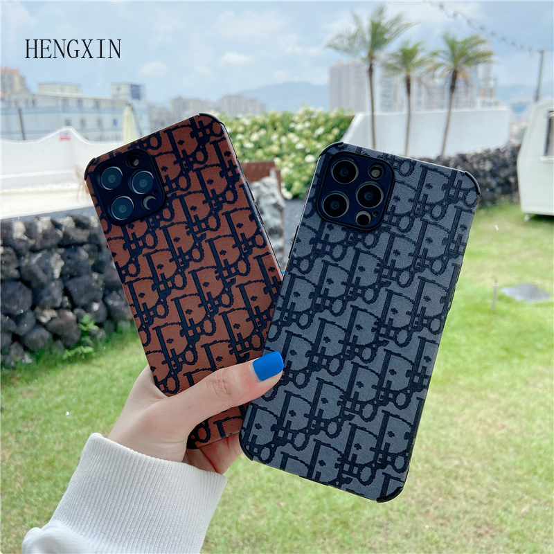 iPhone 7 8 plus xr 11pro xs xsmax 12/12 pro max fashion shockproof leather phone case