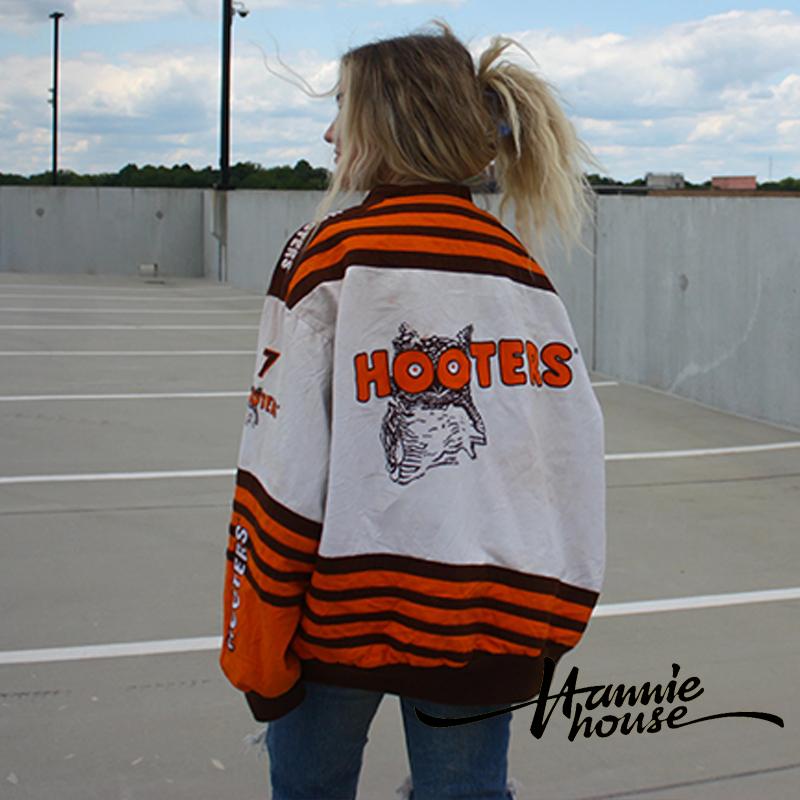 Áo khoác bóng chày tay dài cổ đứng in chữ phối màu phong cách hip hop thời trang cho nữ