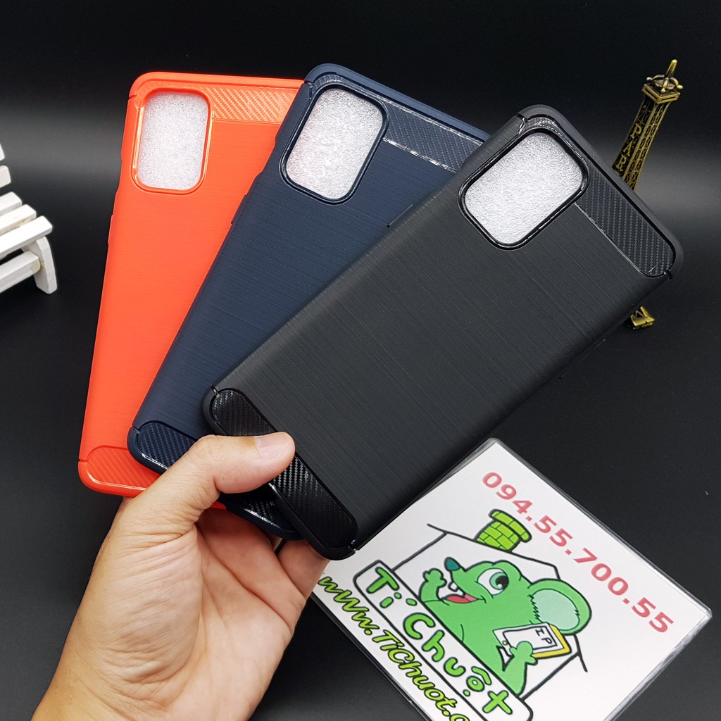 [Ảnh Thật] Ốp Lưng OnePlus 8T/ 9R Nội Địa Dẻo Carbon Phay Xước Chống Sốc