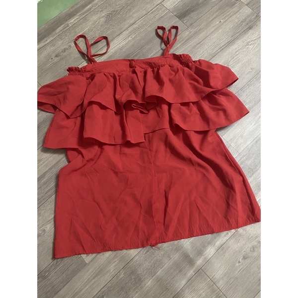 2hand áo 2 dây đỏ