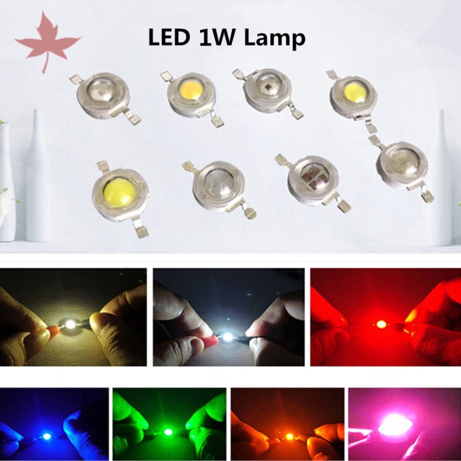 🔥Khuyến mãi ngày lễ🔥 Bộ 10 hạt đèn LED 1W siêu sáng cho bóng đèn chiếu sân vườn/sân khấu/đèn flash