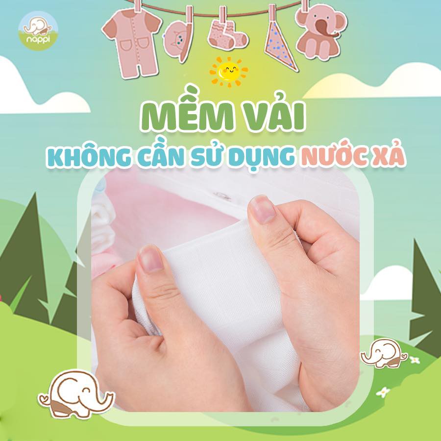 Nước Giặt Dầu Cọ Nappi 1000ml Tặng Gấu Bông