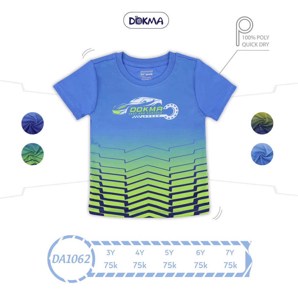Áo cộc tay thể thao bé trai Dokma mới nhất