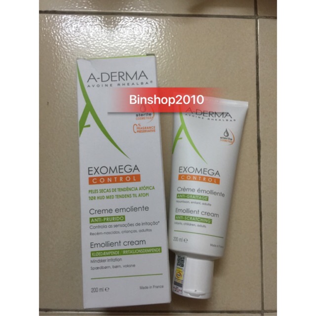 Kem dưỡng ẩm Aderma exomega