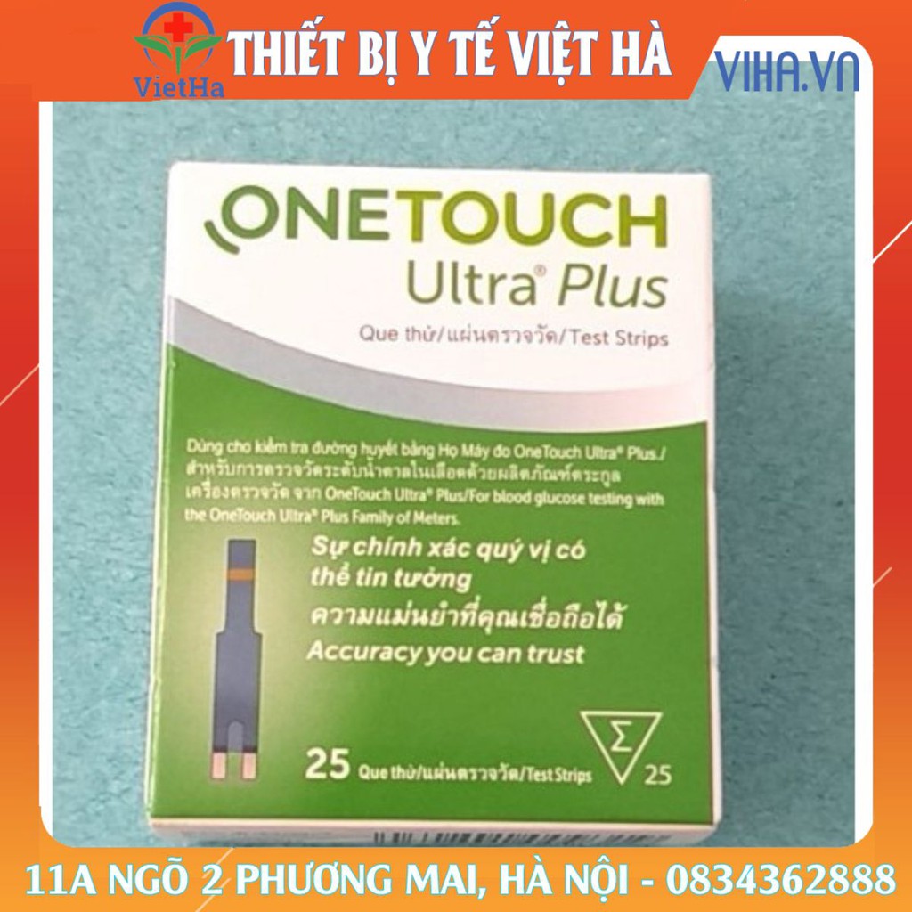 Que thử đường huyết máy One Touch Ultra Plus Flex hộp 25 que- Thiết bị Y tế việt hà