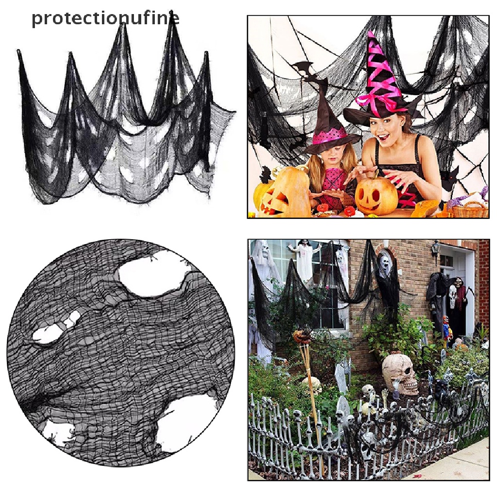 Vải Lưới Trang Trí Cửa Sổ Chủ Đề Halloween PR3VN