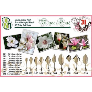Dụng cụ làm thạch rau câu 3D Ngọc Huệ (bộ số 31 - hoa mộc lan )
