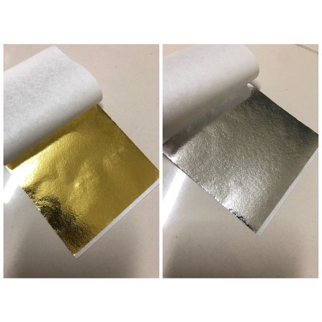 Lá Dát Vàng, Dát Bạc Trang Trí Slime, Trang Trí