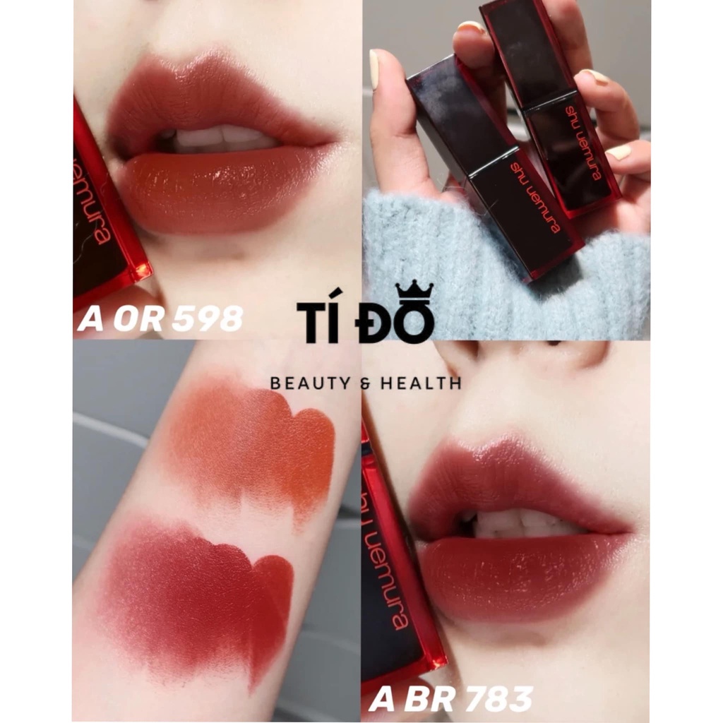 SHU UEMURA - Son Thỏi VỎ ĐEN Rouge Unlimited Matte Lipstick