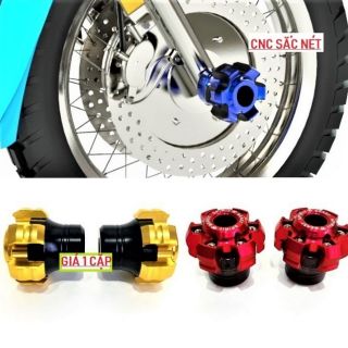 1 CẬP GÙ CHỐNG ĐỔ TRƯỚC XE MÁY 6 KHÍA SIÊU ĐẸP