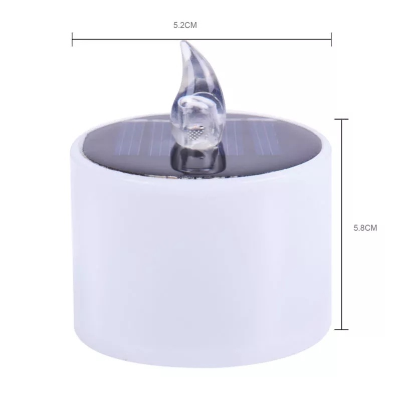 Đèn LED hình cây nến chống nước chạy bằng năng lượng mặt trời dùng trang trí nhà cửa