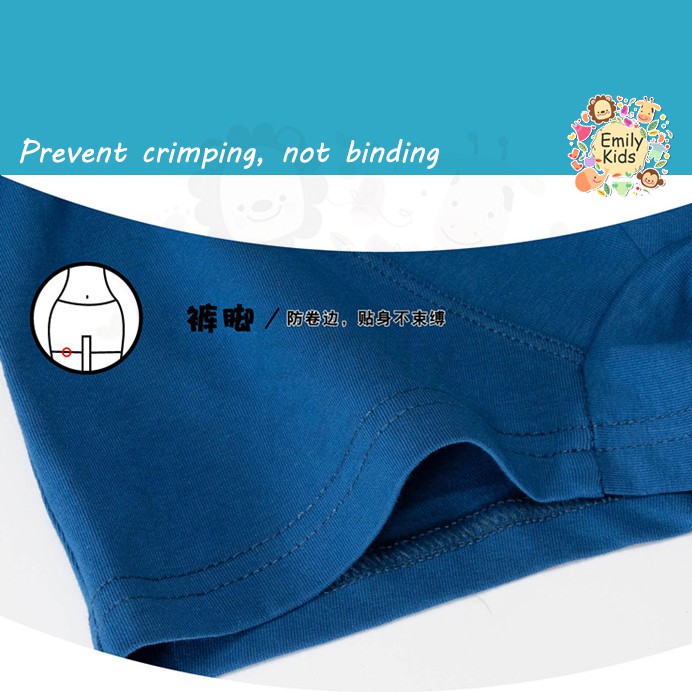Bộ 7 QuầN LóT Boxer 100% Cotton In HọA TiếT HoạT HìNh Cho Bé Trai (3-12 TuổI)