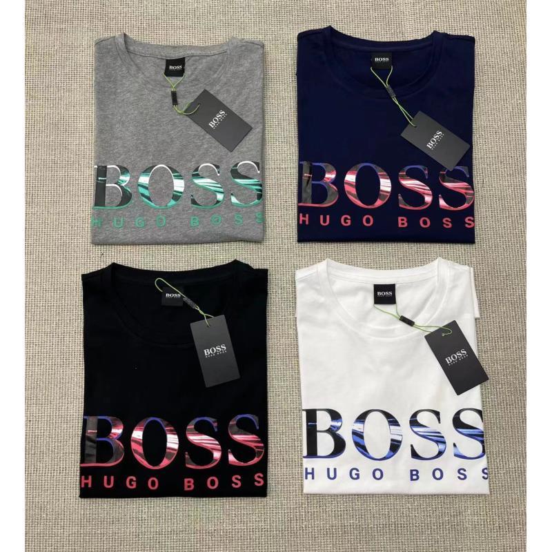 Hàng Mới Về Áo Thun Cổ Tròn In Hugo BOSS/22 Hàng Mới Dành Cho Nam Và Nữ