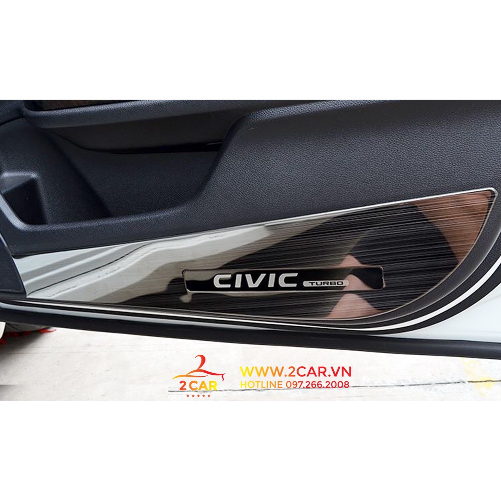 Ốp Tapli Cánh Cửa và màng loa Xe Honda Civic 2016-2019,2020, 2021 Hàng TiTan Cao Cấp