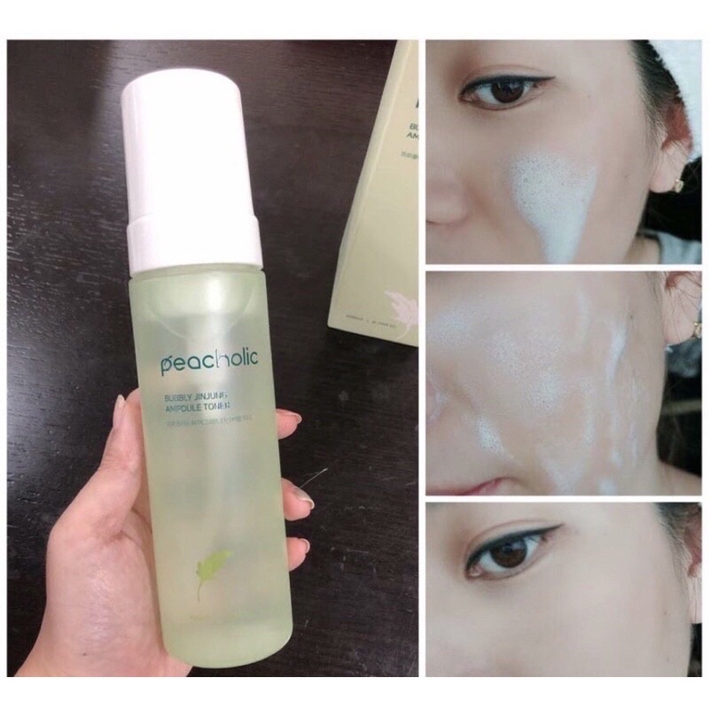Bộ Đôi Sữa Rửa Mặt Toner Peacholic Làm Dịu Nhẹ Kiềm Dầu Giảm Mụn