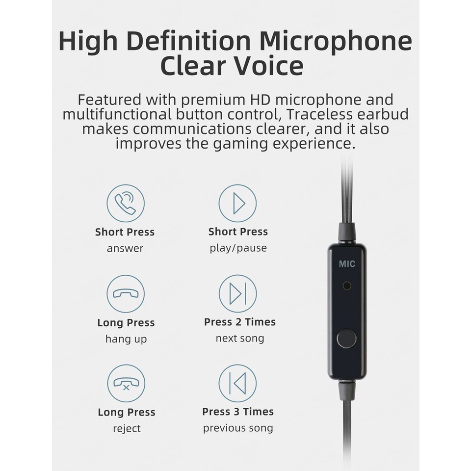 [NC] Tai nghe NICEHCK TRACELESS 2022 Earbud Có Mic Hifi In Ear | Chuyên Nghe Nhạc Lossles | ROCK DANCE HIP HOP EDM