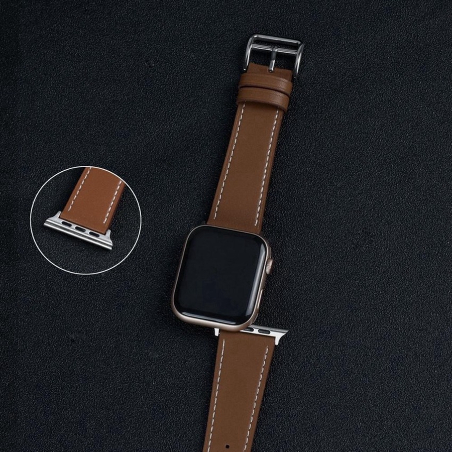 Dây Da Chất Lượng Cao Cho iWatch 40mm 44mm 41mm 45mm 49mm 42mm 38mm Series 2 3 4 5 6 SE 7 8