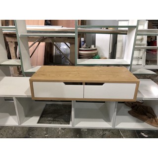 Bàn trang điểm treo tường 2 ngăn kéo hiện đại BTD-585