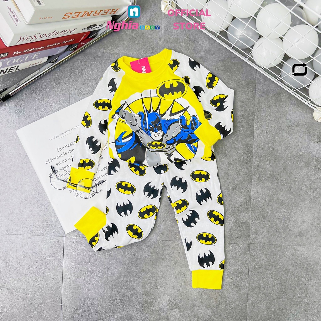 Đồ bộ dài bé trai - Bộ Quần áo dài tay bé trai - Đồ bộ dài tay cho bé trai chất bozip NGHĨA BABY dành cho bé từ 9-21kg