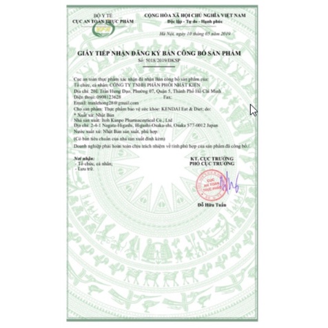 Viên Uống Giảm Cân 12kg Minami Healthy Foods Nhật Bản giảm cân an toàn