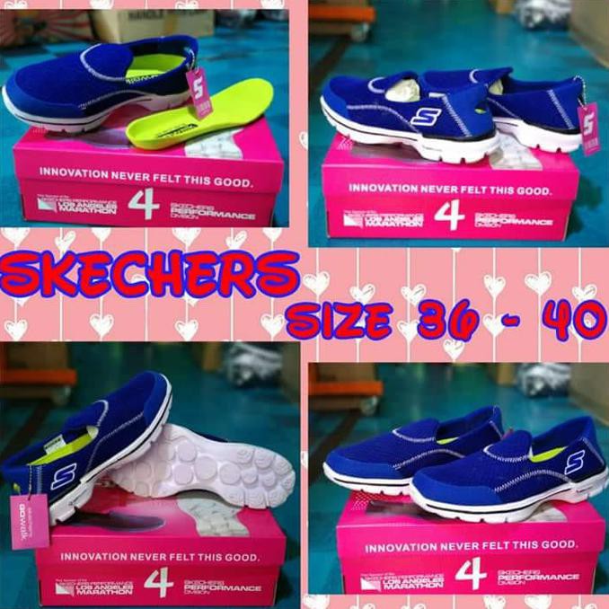 Giày Lười Skechers Go Walk 4 1277 Màu Xanh Dương