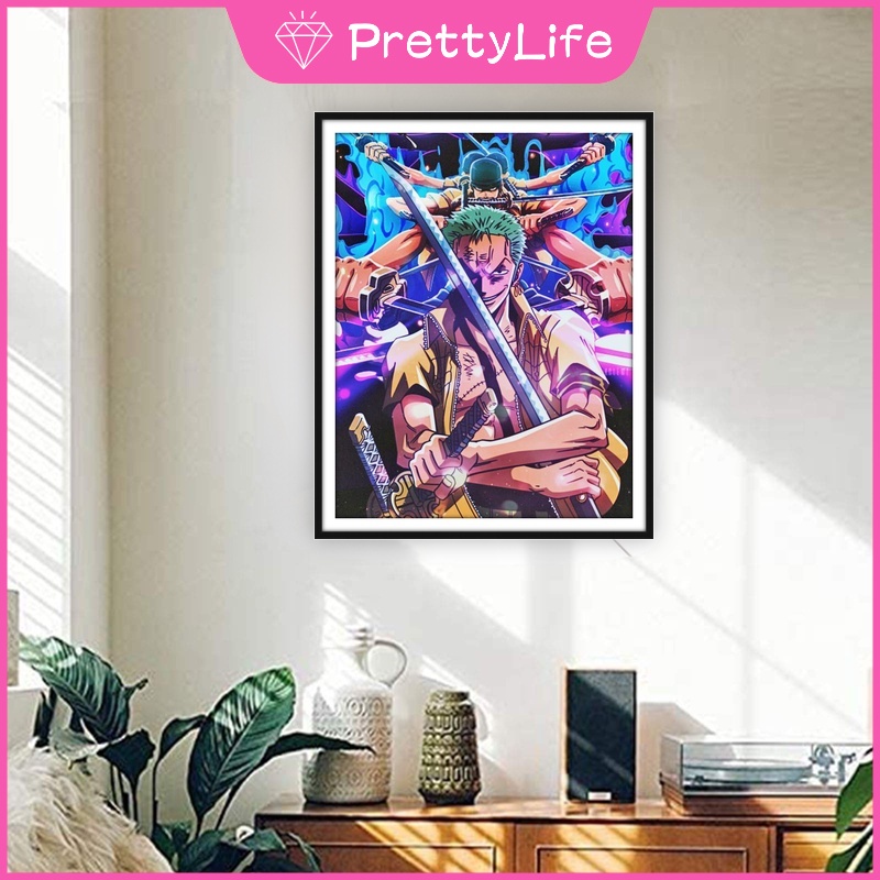 Bộ Tranh Đính Đá 5D Họa Tiết Hoạt Hình Anime Độc Đáo Kích Thước 40x50cm DIY Dùng Trang Trí Nhà Cửa