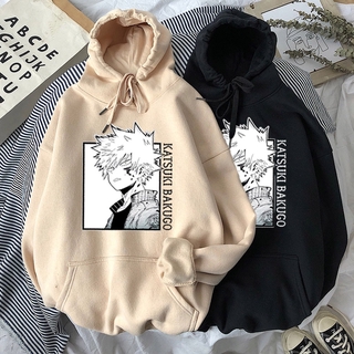 Áo hoodie Chui Đầu In Họa Tiết anime my hero Academy bakugou katsuki harajuku Nhật Bản Cá Tính Giản Dị Dành Cho Nam Và Nữ